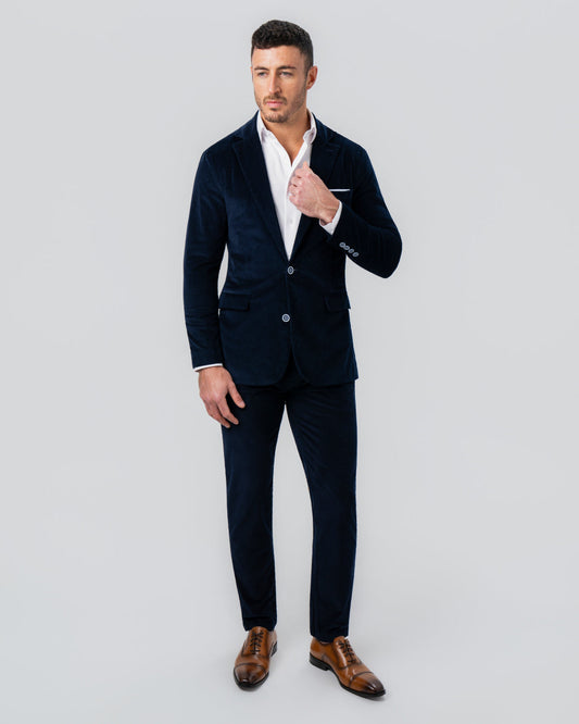 Unstructured Corduroy Suit - Dark Navy | State & Liberty Suits