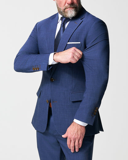Athletic Fit Stretch Blazer - Heathered Navy | State & Liberty Suits|Blazers