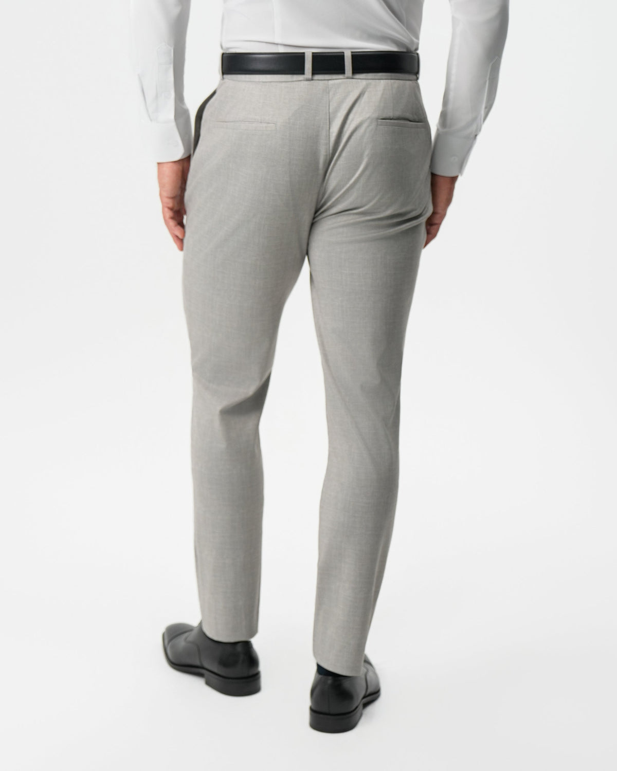 Athletic Fit Stretch Pants - Stone Crosshatch | State & Liberty Suits|Bottoms