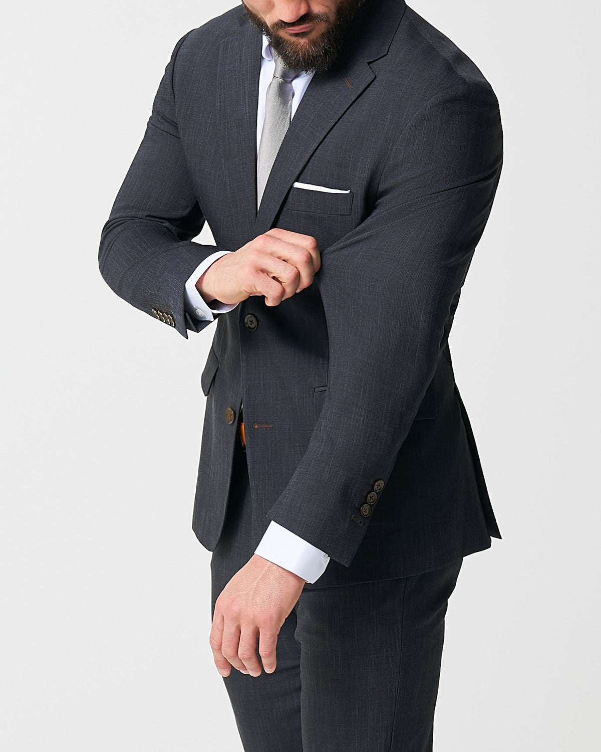 Athletic Fit Stretch Blazer - Heathered Midnight Navy | State & Liberty Blazers|Suits