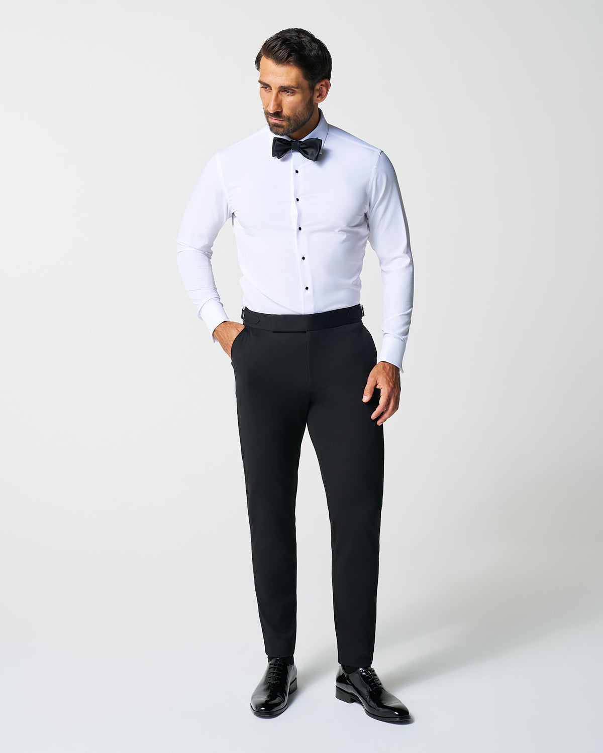 The Solid White Tuxedo Shirt | State & Liberty Dress Shirts