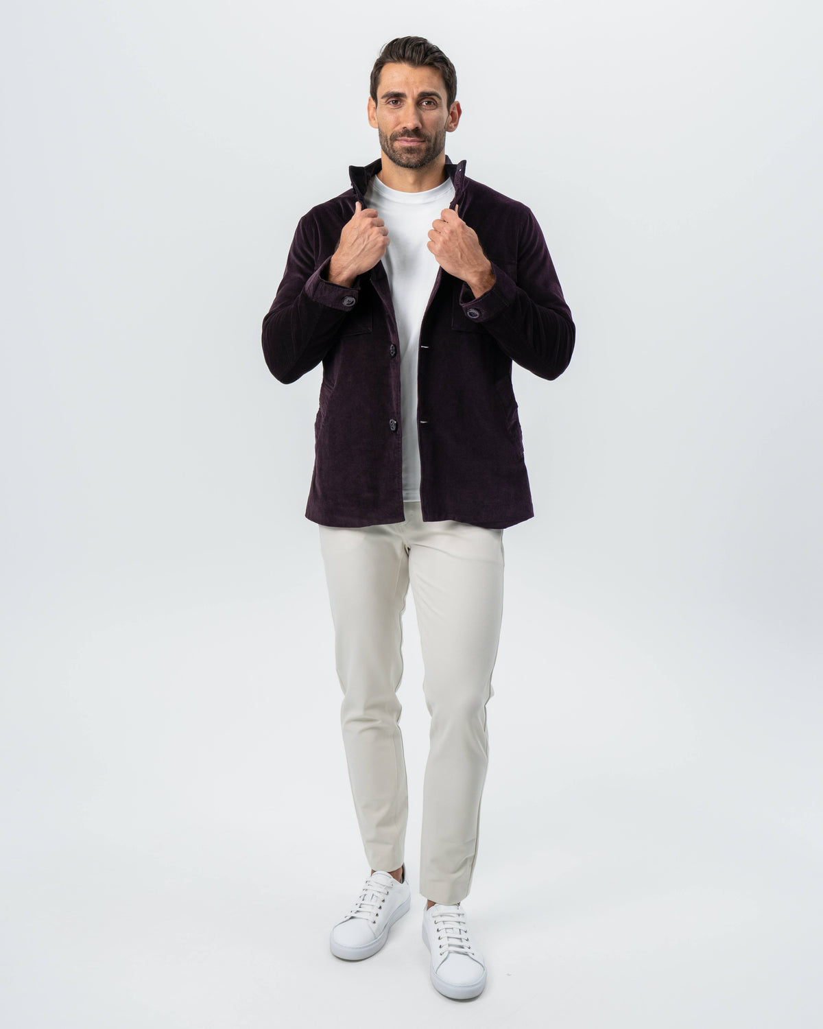 Corduroy Field Jacket - Dark Burgundy | State & Liberty Outerwear