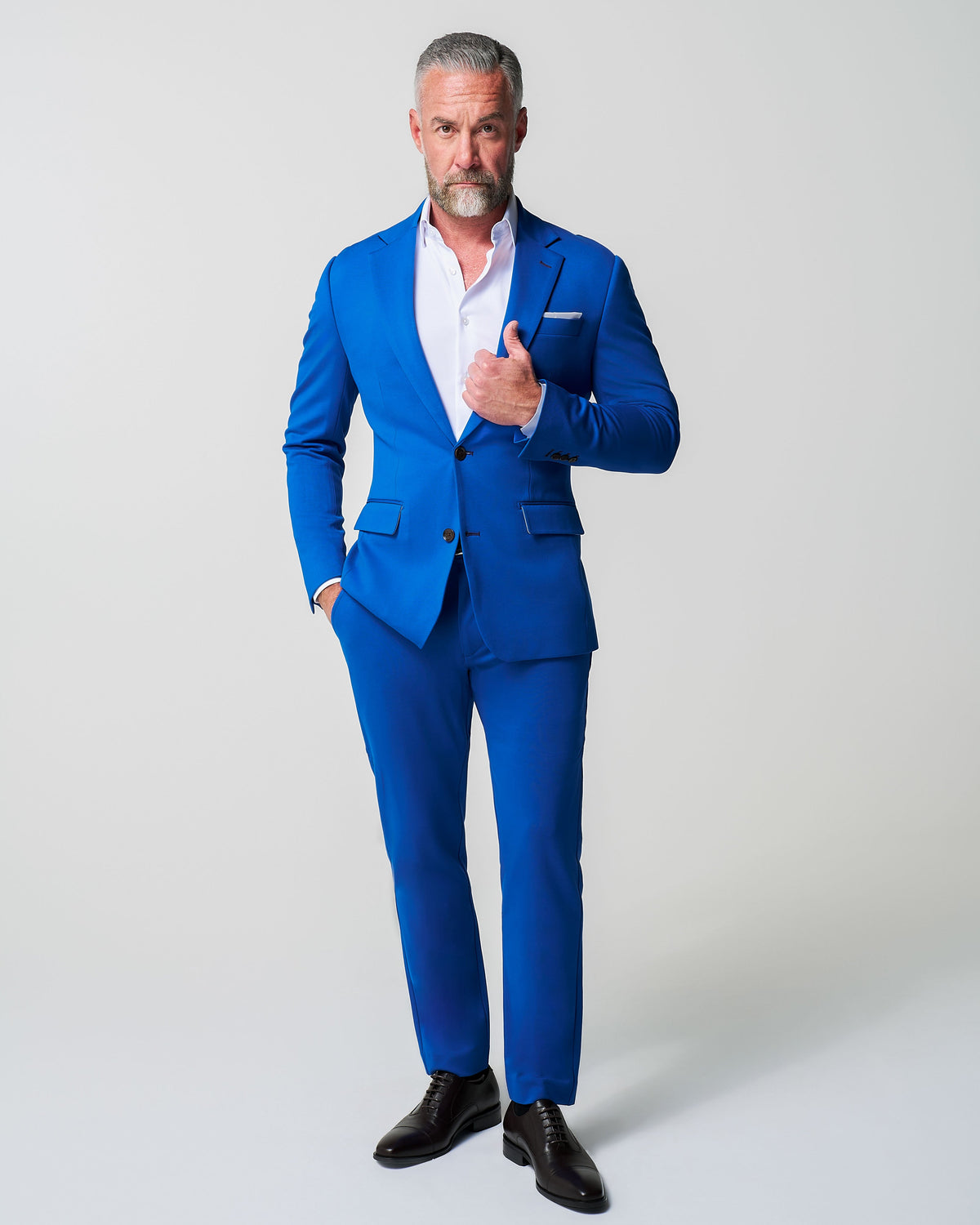 Athletic Fit Stretch Suit - Solid Royal Blue | State & Liberty Suits