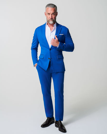 Athletic Fit Stretch Suit - Solid Royal Blue | State & Liberty Suits