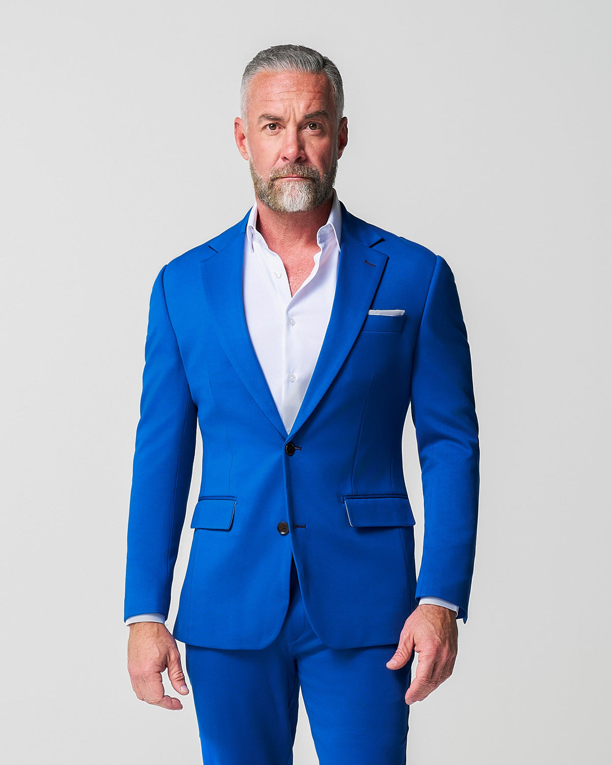 Athletic Fit Stretch Suit - Solid Royal Blue | State & Liberty Suits