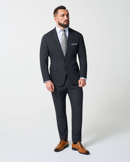 Athletic Fit Stretch Suit - Heathered Midnight Navy | State & Liberty Suits
