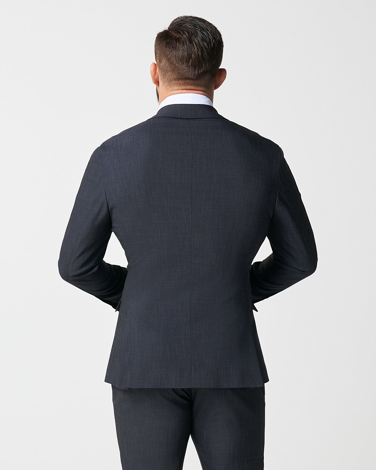 Athletic Fit Stretch Suit - Heathered Midnight Navy | State & Liberty Suits