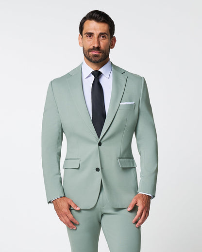 Athletic Fit Stretch Suit - Solid Dusty Sage | State & Liberty Suits