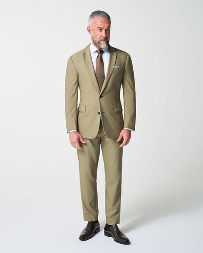 Athletic Fit Stretch Blazer - Heathered Olive | State & Liberty Suits|Blazers