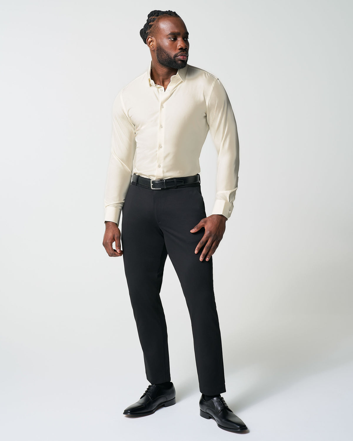 "The Cameron" Solid Ivory | State & Liberty Dress Shirts