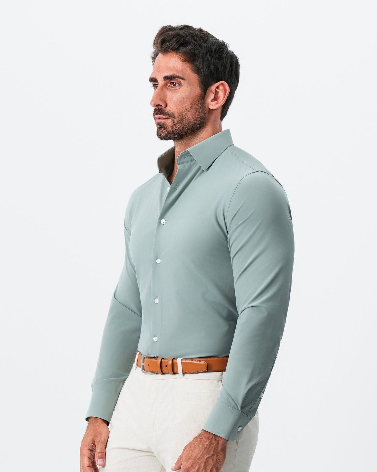 "The Westfield" Solid Sage Green | State & Liberty Dress Shirts